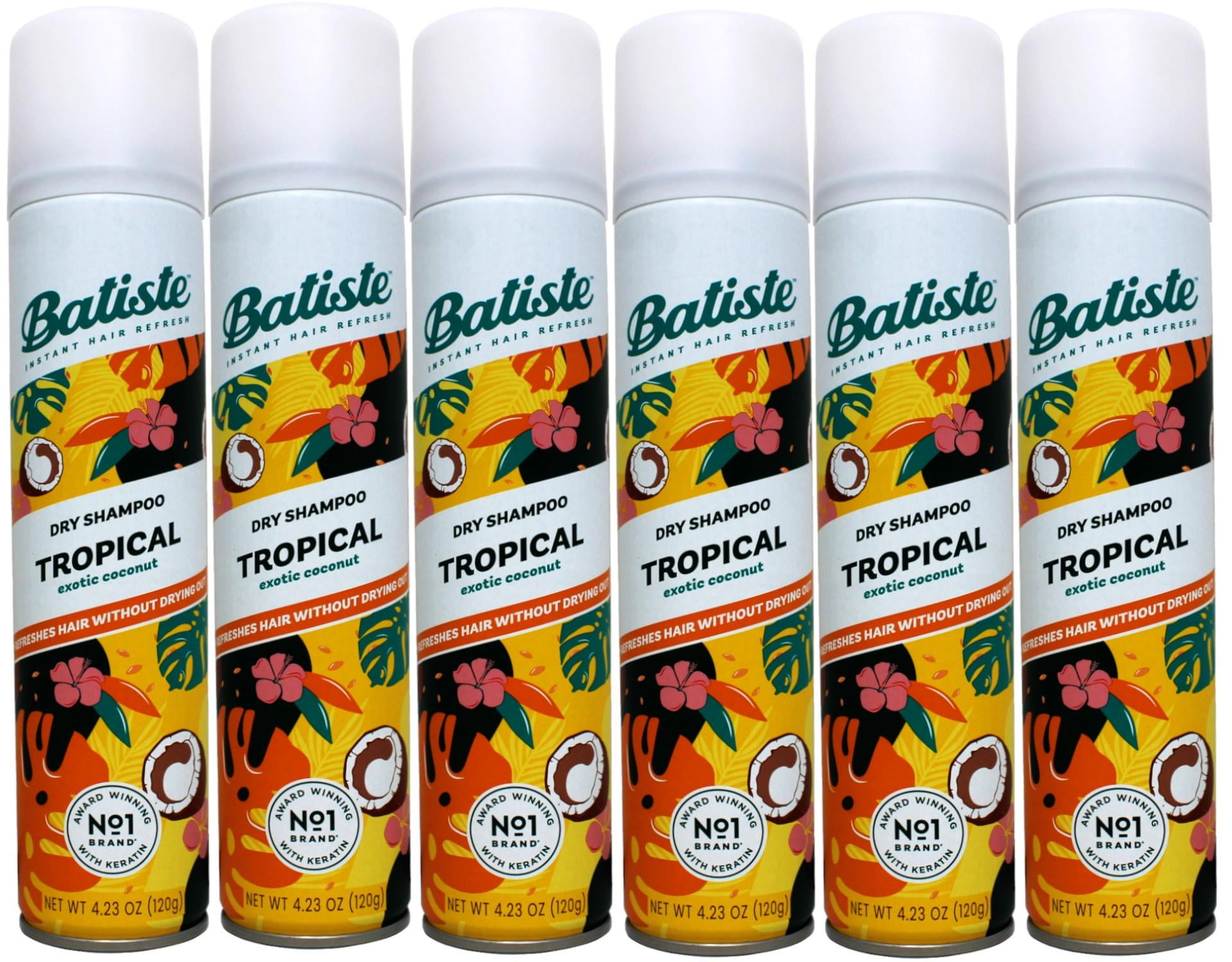 6 Pack Batiste Dry Shampoo Tropical 6.73oz Each