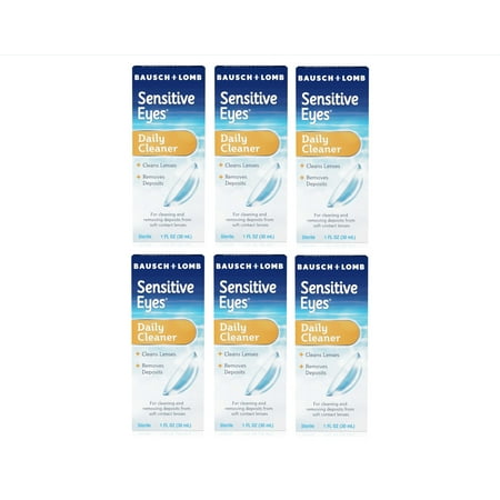 6 Pack - Bausch & Lomb Sensitive Eyes Daily Cleaner 30 mL Each