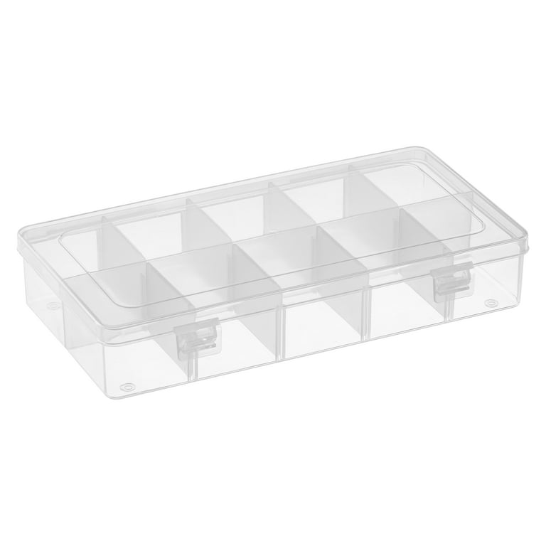  Darice Clear S Organizer Storage Case, 10.25” x 6.75” x 1.625”  – Snap-Tight Bead Holder with 17 Compartments, Also for Sequins, Nails,  Jewelry Making Supplies : Arts, Crafts & Sewing