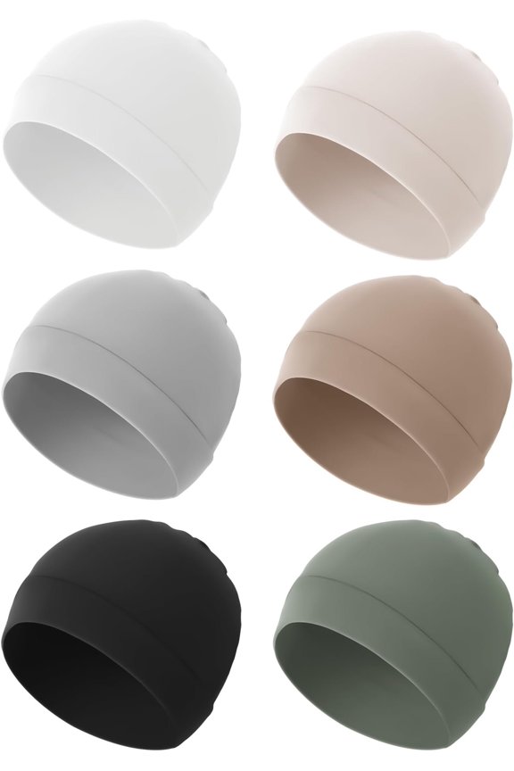 6-Pack  Beanie Hats for , Soft  Caps for Boys & Girls, 0-6 Months