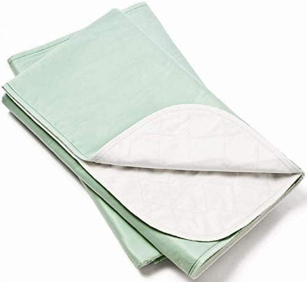 6 Pack- Bed Pad Standard Reusable Underpad Washable 34x36 Green