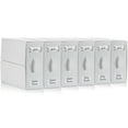 thumbnail image 1 of 6 Pack Bed Sheet Organizers, Foldable Linen Closet Organizers and Storage, Sheets Set Folder Keeper with Window, Queen/King Size, Off-White, 1 of 7