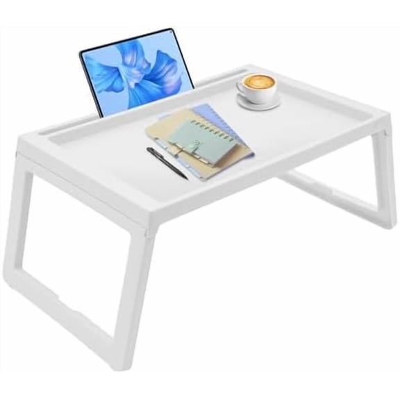 6-Pack Bed Tray Table with Folding Legs, TV Trays Set of 6, Kids Lap Tray for Eating, Breakfast in Bed Table Tray with Phone Holder & Charging Port$$Home Decor, Kitchen, & Other