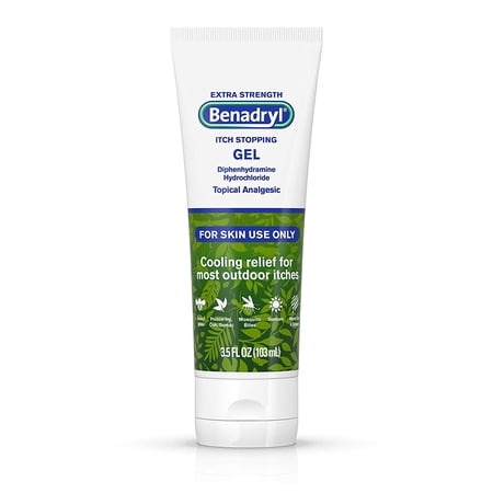 6 Pack Benadryl Extra Strength Cooling Anti-Itch Gel, 3.5 Fl. Oz