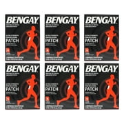6 Pack - Bengay Ultra Strength, Pain Relieving Patch, Large Size, 4 Count Each