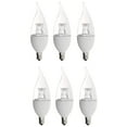 thumbnail image 1 of 6 Pack Bioluz LED "Flame Tip" Dimmable Candelabra LED E12 Candelabra Base Candle Bulbs 2700K (Warm White) 40 Watt using only 5 Watts, Chandelier, Indoor/Outdoor (BE12-5WW-6), 1 of 5