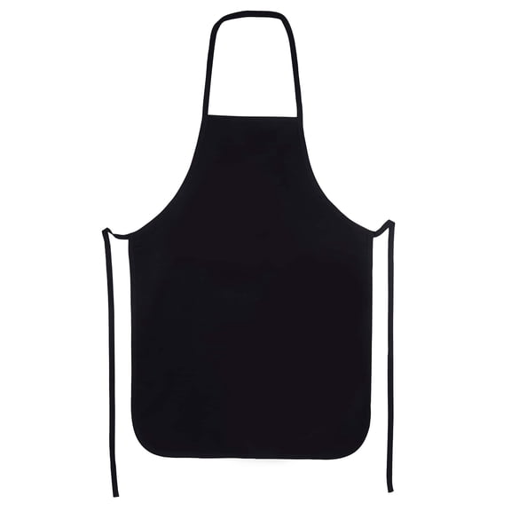 6 Pack: Black Adult Aprons by Make Market