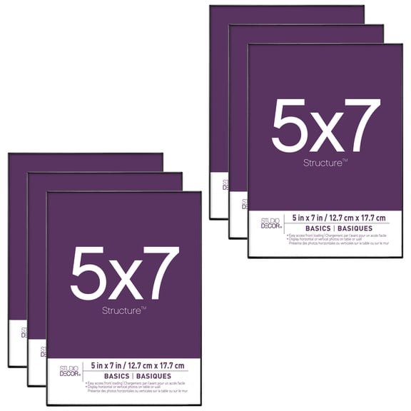 Studio Decor Black Frame, Basics, 6 Pack
