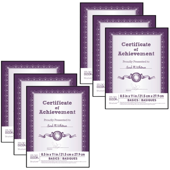 Studio Decor Black Frame, Basics, 6 Pack
