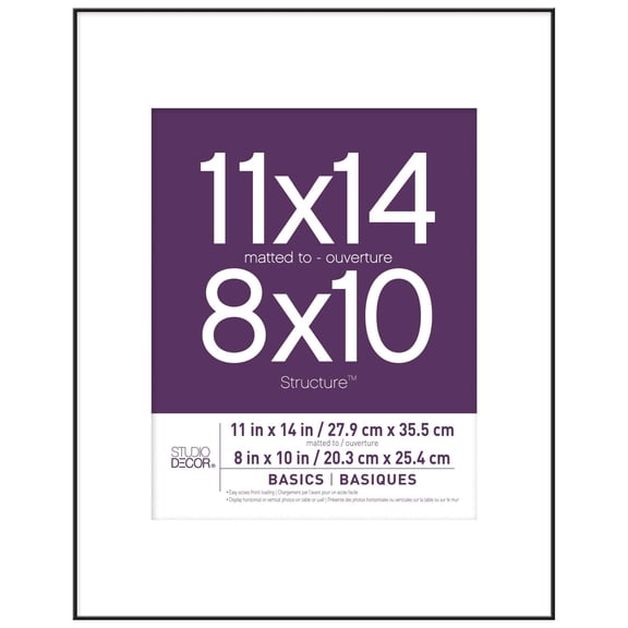 Studio Decor Black Frame with Mat, Basics, 6 Pack