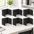 Partision Desk 6 Pack Black Plastic Desk Dividers, Durable Waterproof Classroom Study ...