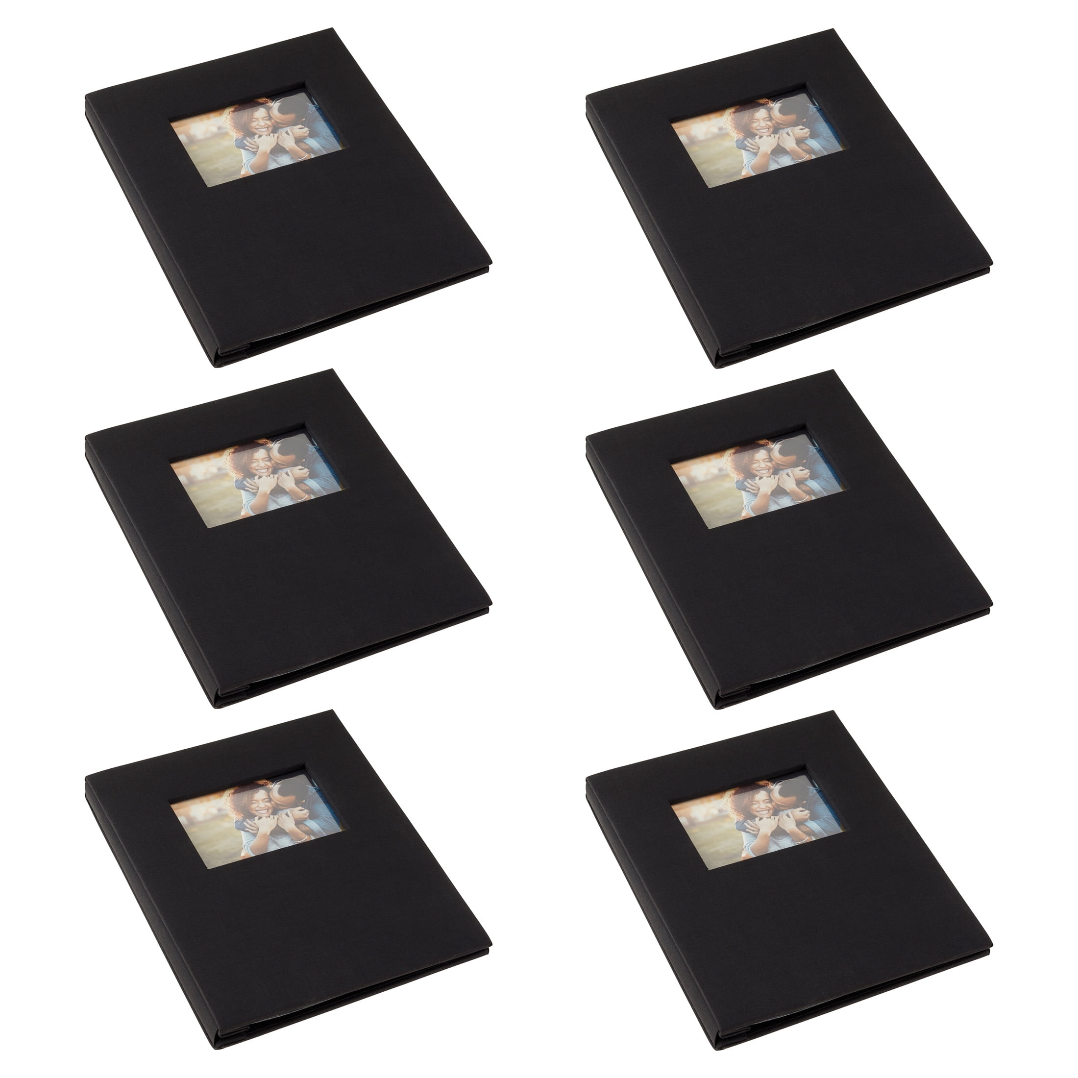 Recollections Black Scrapbook Album, 8.5" x 11", 6 Pack