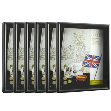 16" x 20" Black Shadow Box by Studio Décor - Memory Box Display Case for Keepsakes - Mementos - Memorabilia - Bulk 6 Pack