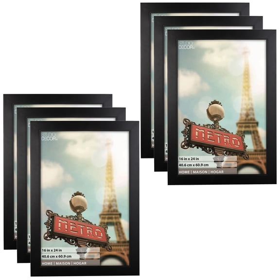 Studio Decor Home Studio Black Frame, 6 Pack