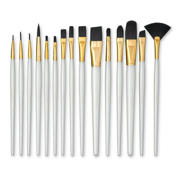 Craft Smart Black Taklon Brush Super Value Pack