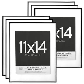 Studio Decor Black Thin 11" x 14" Float Frame, Basics, 6 Pack