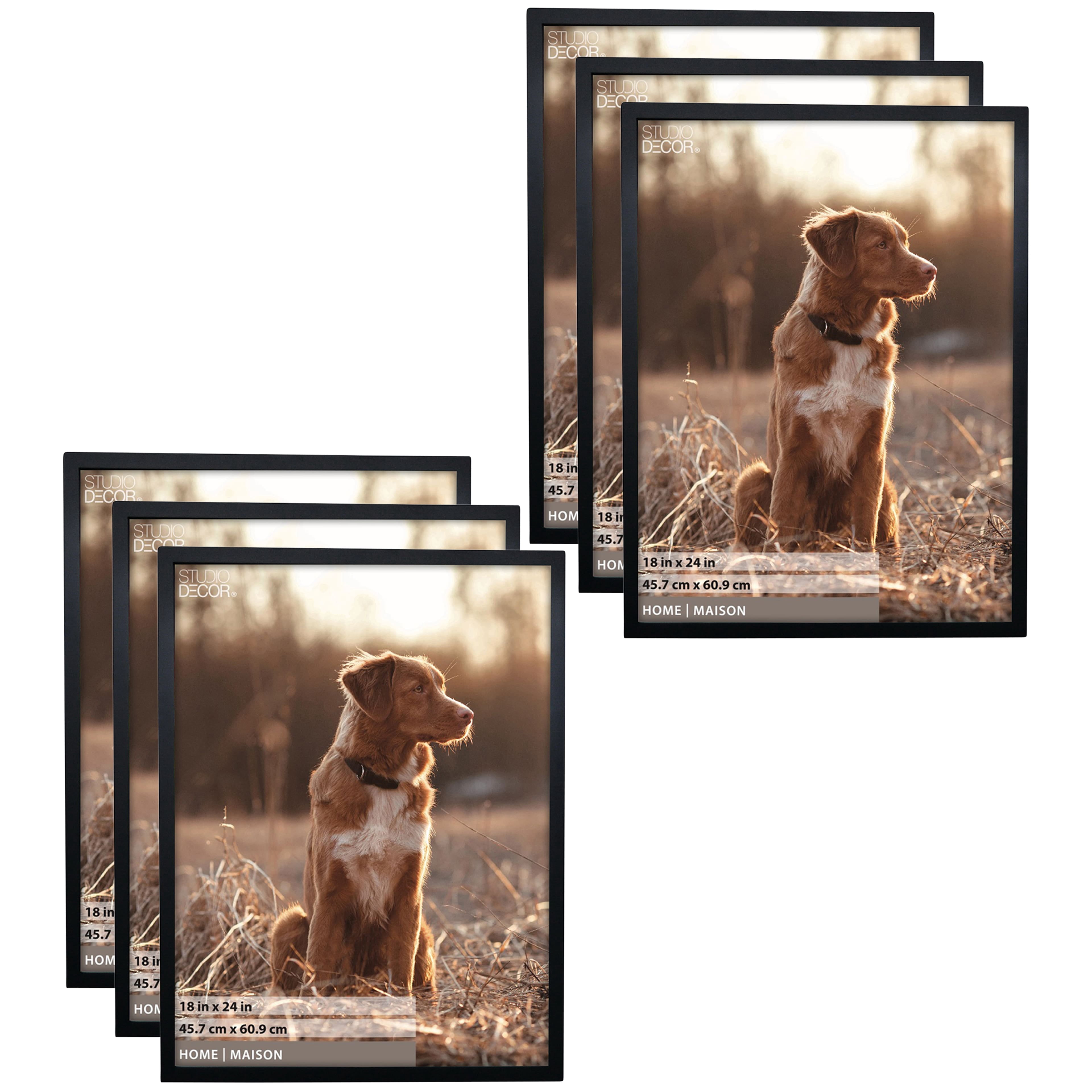 Threeplusone Tyler Frame Studio Decor Home Black Tyler Frame, 6 Pack - Walmart.com