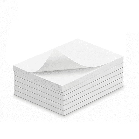 6 Pack Blank 4x6 Note Pads, Small Memo Scratch Paper, Thick 80 GSM Writing Pad, 50 Sheets Per Notepad, Bulk Server Notepads for Desk, Quick Notes, Grocery Lists, Home Office Use, White