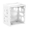 thumbnail image 1 of 6 Pack Blind Brackets,1 Inch Window Blinds Headrail Holders,White Profile Box Mounting Bracket Mini Blinds Box Mounting Bracket,for Inside/Outside Window Mount(White), 1 of 8