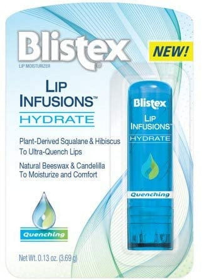 6 Pack Blistex Lip Infusions Hydrate Lip Moisturizer 0.13 Ounce