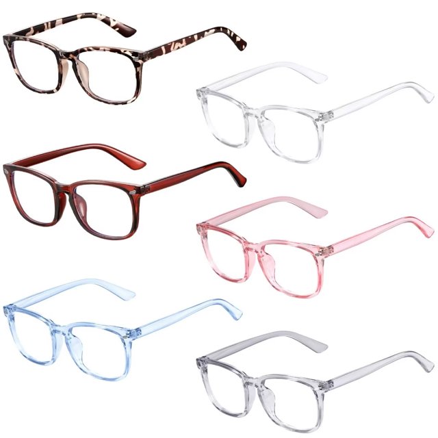 6 Pack Blue Light Blocking Glasses for Womens Mens Bluelight Glasses