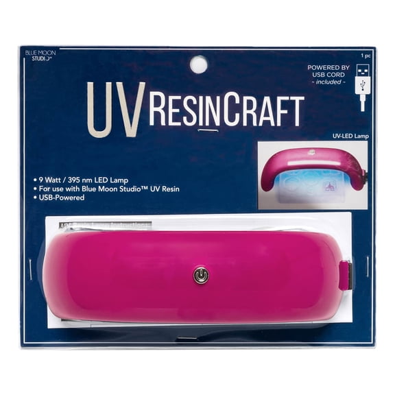 Blue Moon Studio UV Resin Craft Pink Curing USB Lamp, 6 Pack