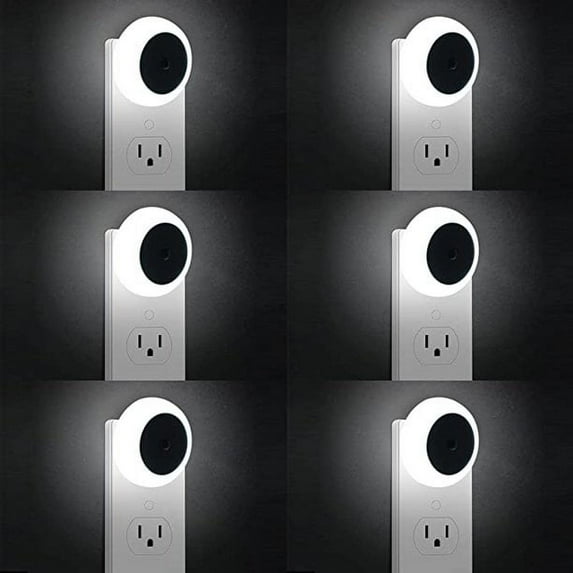 6 Pack Blue Night Light, LED Night Lights Plug into Wall with Dusk to Dawn sensors, Plug in Night Lights for Kids Room, Bedroom, Bathroom, Baby Nursery,Stair Lights, Hallway Light