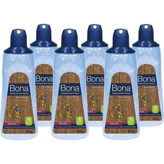 6 Pack Bona Hardwood Floor Cleaner Cartridge, 34 Oz.