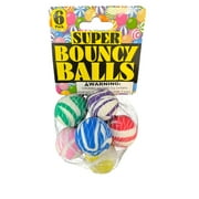 6-Pack Bouncy Balls Set   High Bounce Fun for Hours, Perfect for Parties, Stocking Stuffers, and Obstacle Courses   Includes 6 Colorful Balls, Marble Multicolor Blue Yellow Pink Violet Green Red