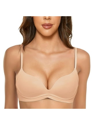 JGTDBPO Wirefree Bras For Women Soft Seamless Comfort Bra Back Smoothing  Triangle Cup Thin Underwear Comfortable Small Boobs Sexy Push-Up Bra  Everyday Bras 