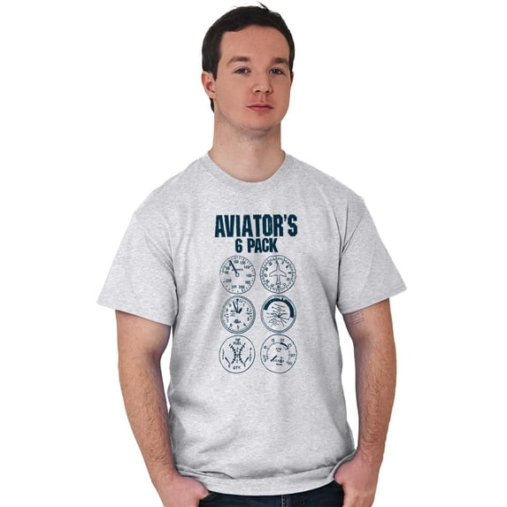 6 Pack Brew Airforce Beer Flight Men's Graphic T Shirt Tees Brisco Brands M