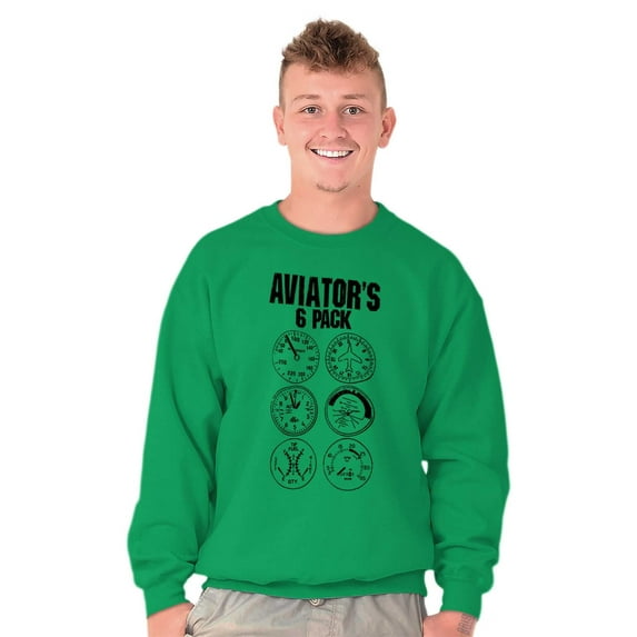 6 Pack Brew Airforce Beer Flight Sweatshirt for Men or Women Brisco Brands M