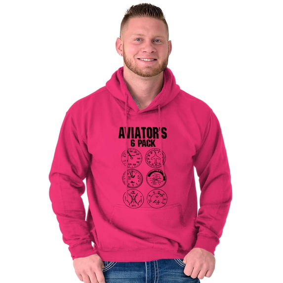 6 Pack Brew Airforce Beer Flight Unisex Plus Fleece Graphic Hoodie Brisco Brands 3X