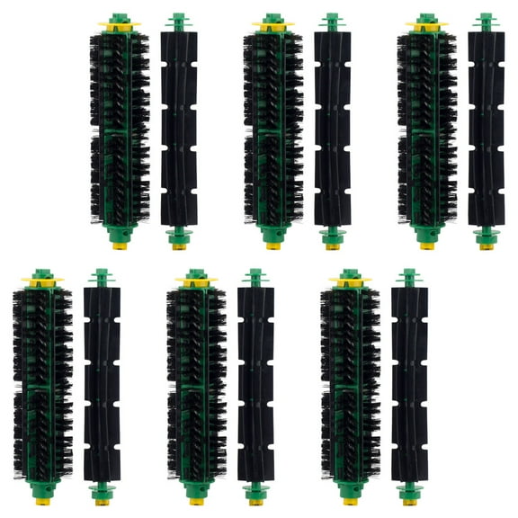 6 Pack Bristle Brush and Beater Brush Replacement Kit for iRobot Roomba 500 Series