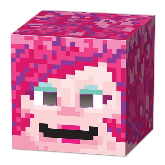 6 Pack Bulk Gamer Girl 8-Bit Box Head