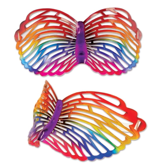 6 Pack Bulk Rainbow Butterfly Glasses