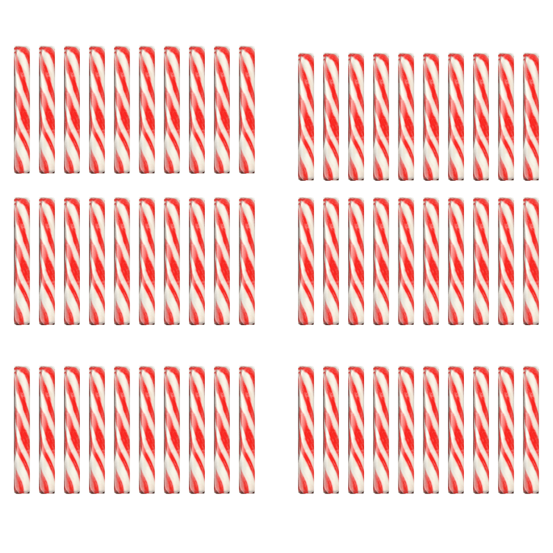 Holiday Peppermint Party Drink Stirrers 6 Pack