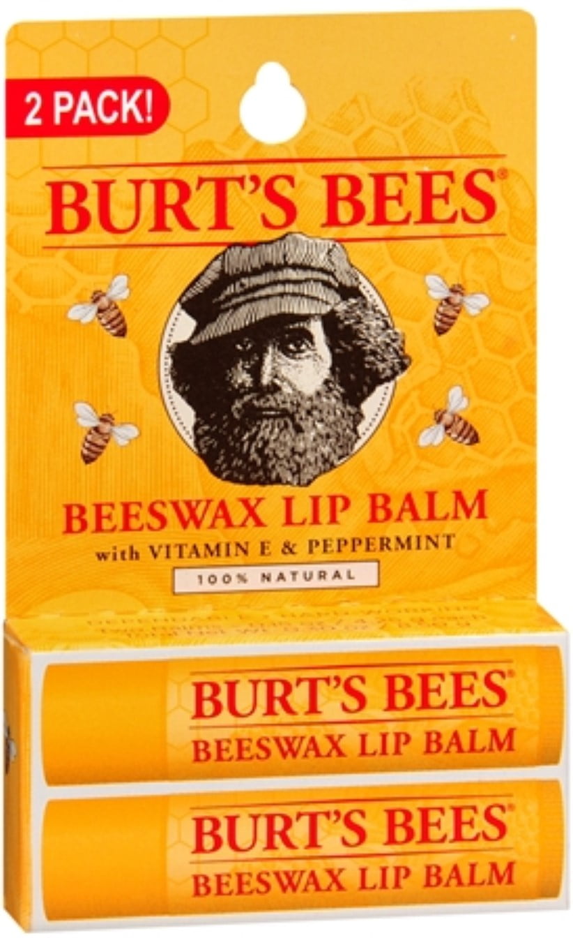 6 Pack Burt's Bees 100 Natural Moisturizing Lip Balm, Original