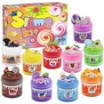 thumbnail image 1 of 10 Pack Butter Slime Kit, Party Favor Supplies, Super Soft, Non-Sticky, Goody Bag Toy, Prize for Girl and Boys, Christmas Stocking Stuffers, 1 of 9
