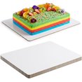 6 Pack Cake Boards Rectangle 13.75 x 9.75 Inch, Disposable Greaseproof ...