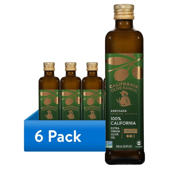 (6 pack) California Olive Ranch Reserve Arbosana Extra Virgin Olive Oil, 16.9 fl oz