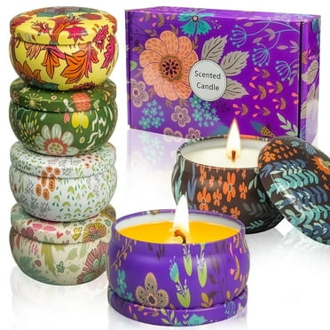 6 Pack Candle Gift Sets,for Home Scented Candles,Gifts for Women,Presents for Mum,The Total Burning Time Is 114 Hour