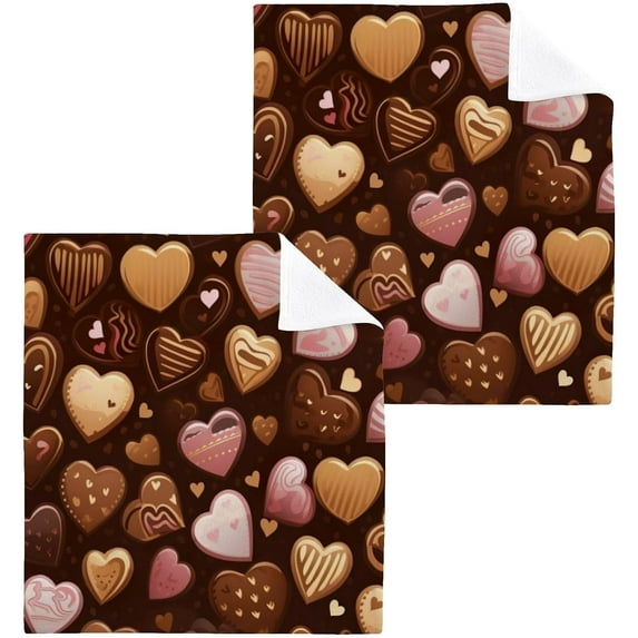 6 Pack Candy Love Pure Cotton Washcloths 12 x 12 Inch Reusable Absorbent Soft Cotton Face Towels Fingertip Towels Set for Gym Towels,Hotel and Spa Wash cloth