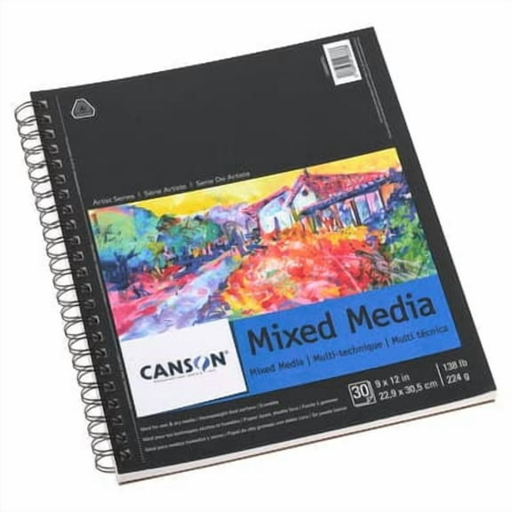 Canson Artist Series Mixed Media Pad, 9" x 12", 6 Pack