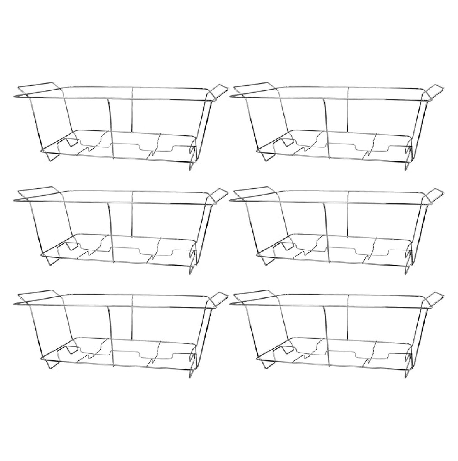 6 Pack Chafing Wire Rack Buffet Stand Frame for Events, Parties ...