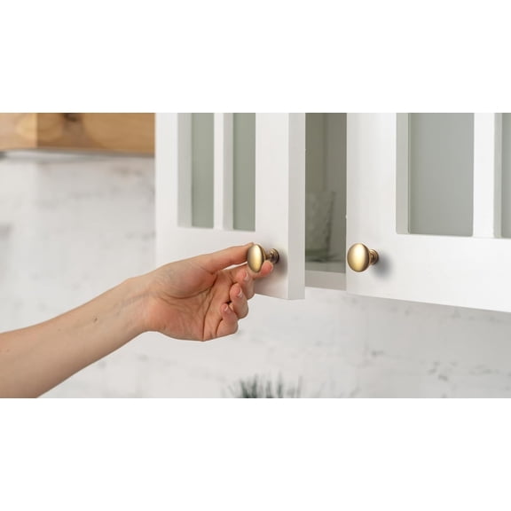 6 Pack Champagne Bronze Drawer Knobs Kitchen Cabinet Knob Hardware - Single Hole Retro Bar Handles Pull for Closet Wardrobe Dresser Cupboard, 9338CB-DK