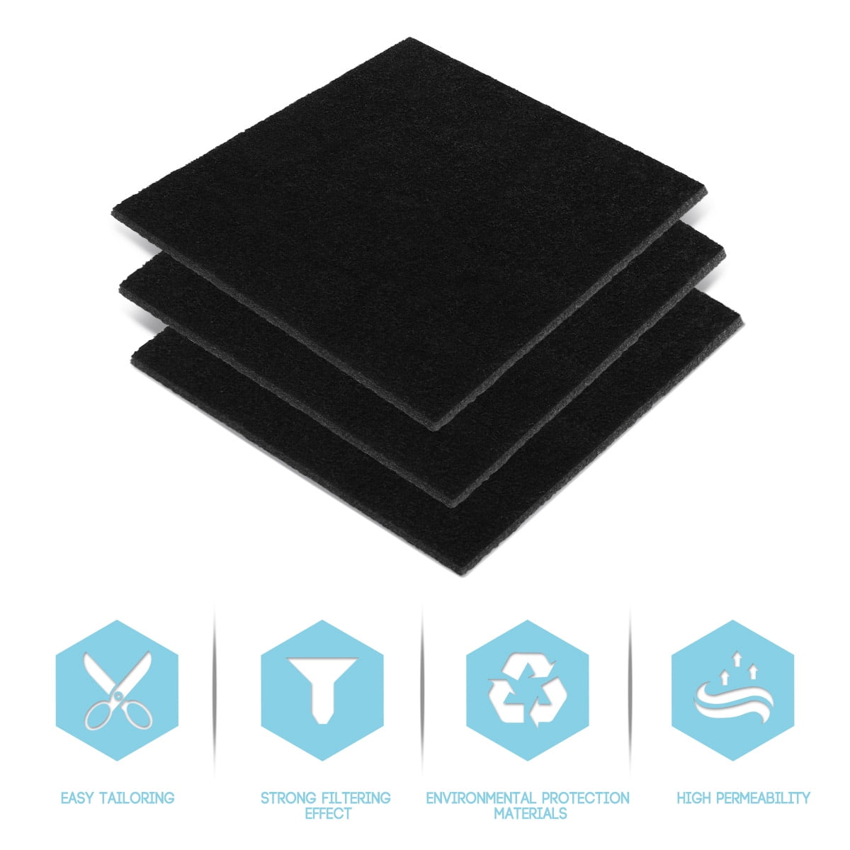 WhitBeach Charcoal Cat Litter Box Replacment Filter Hooded Cat Litter