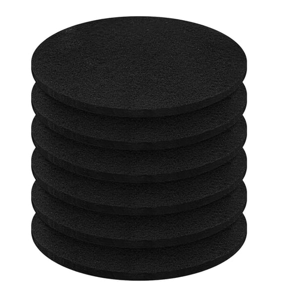 6 Pack Charcoal Filters for Compost Bucket, 6.7 Inch Compost Filters for Countertop Bin, Activated Carbon Replacement Filters for Kitchen Compost Bins, Home Bucket Compost Bin Refill, Round