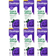 6 Pack - Children s Dimetapp  Cold & Allergy Liquid   Grape Flavor, Alcohol-Free, 8 fl oz
