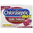 thumbnail image 1 of Chloraseptic Max Strength Sore Throat Relief Lozenges, Wild Berries, 15 ea, 6 Pack, 1 of 1